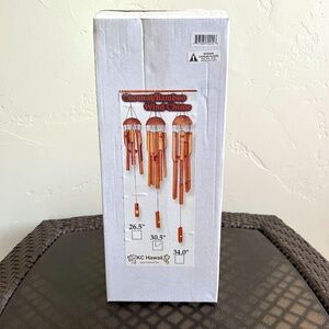 KC Hawaii Coconut/Bamboo wind chime 30.5" H